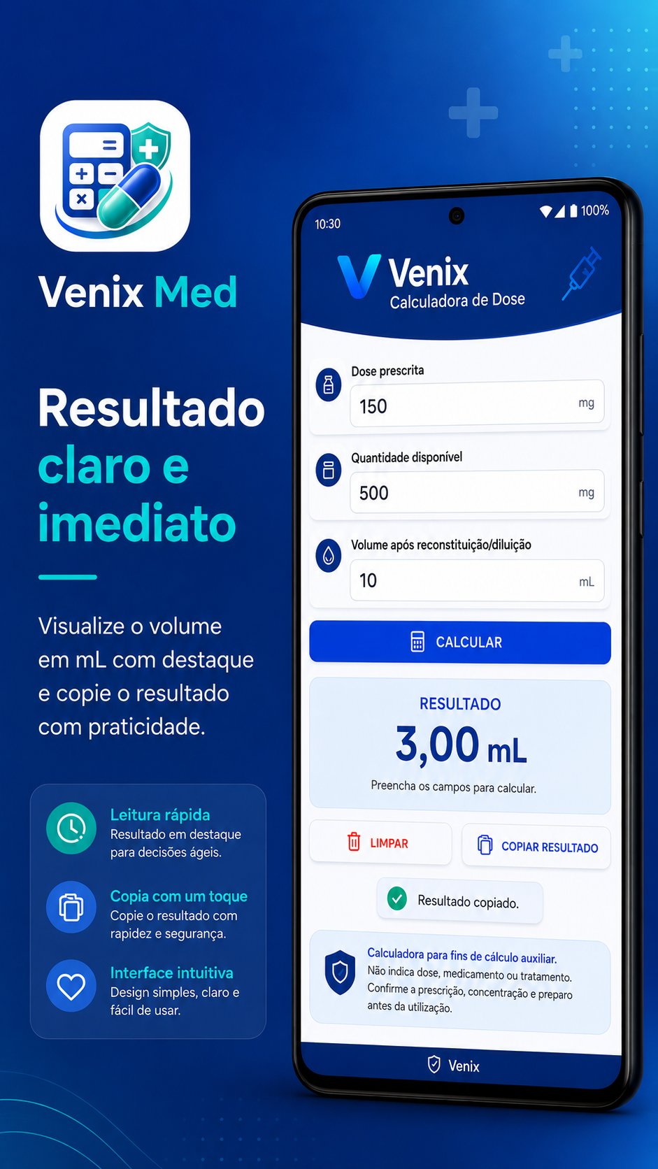 Venix Med - resultado claro e imediato